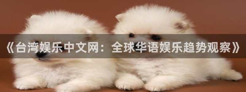 星耀国际app官网下载苹果：《台湾娱乐中文网：全球华语娱乐趋势观察》